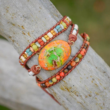 Natural Orang Jasper Dreaming Wrap Bracelet-Your Soul Place